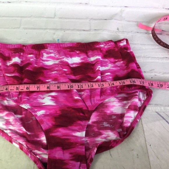 Swimsuits for All Pink Tie Dye Plus Swim Bottoms - Picture 6 of 7